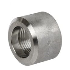 1/2" 3000# Forged Steel 304/L Threaded Half Coupling