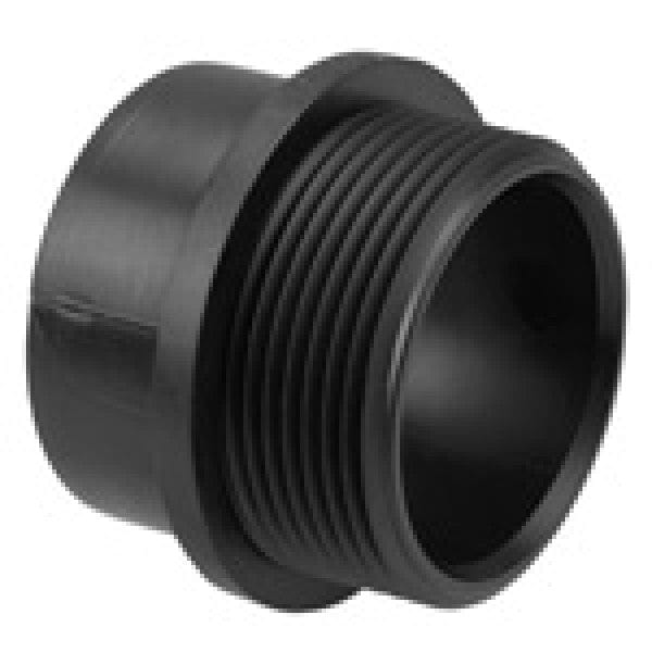ABS Adapter - Spigot x MIPT - 4" - Fittings N' Valves