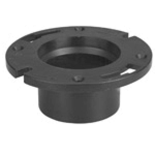 ABS Flush Closet Flange w/Pipe Stop (Fits inside 4 - Fittings N' Valves