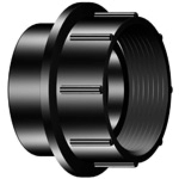 ABS Swivel Adapter - Spigot x FIPT - 1-1/2" - Fittings N' Valves