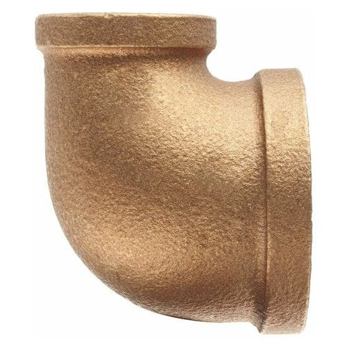 4" 90° Brass Elbow (Lead Free)