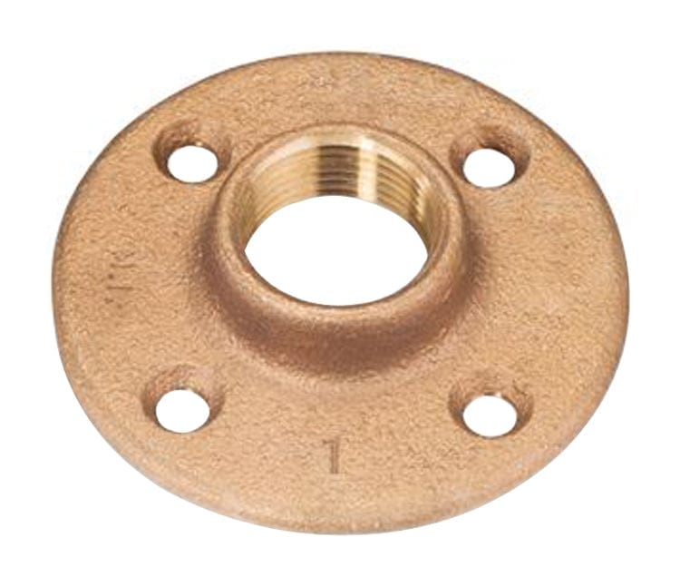 1" Brass Threaded Floor Flange (Lead Free)