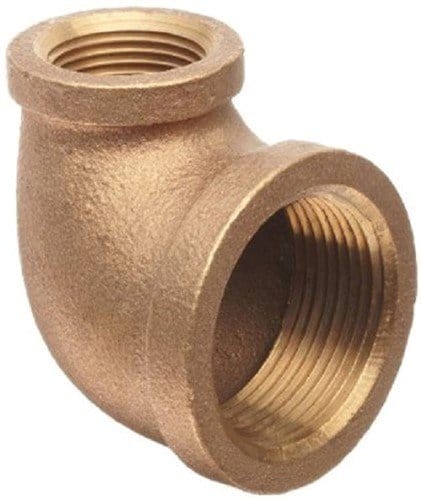 1-1/4" x 1/2" Brass Reducing Elbow (Lead Free)