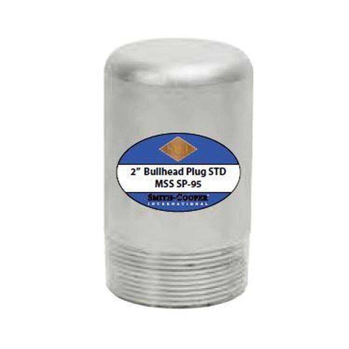 2-1/2" Bull Plug Schedule 80 Zinc Plated