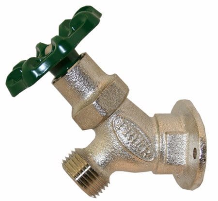 Prier Angle Sill Faucet, 1/2" FPT, Satin Nickel Plated