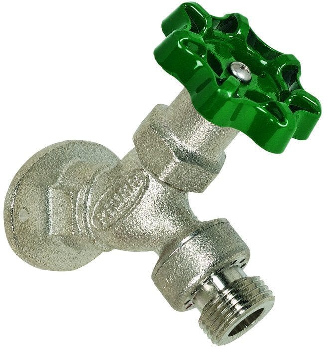 Prier Angle Sill Faucet, Anti-Siphon, 1/2" FPT, Satin Nickel