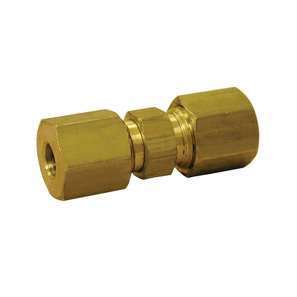 3/16-inch OD Brass Compression Union, Lead Free