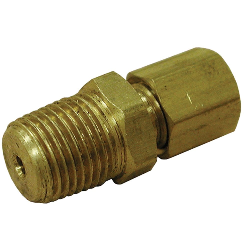 1/4-inch OD x 1/2-inch Brass Compression x Male Connector, Lead Free