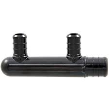 3/4" x 3/4" x 1/2" W/2 PORTS CLOSED POLY PEX MANIFOLD