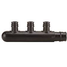 3/4" x 3/4" x 1/2" W/3 PORTS CLOSED POLY PEX MANIFOLD