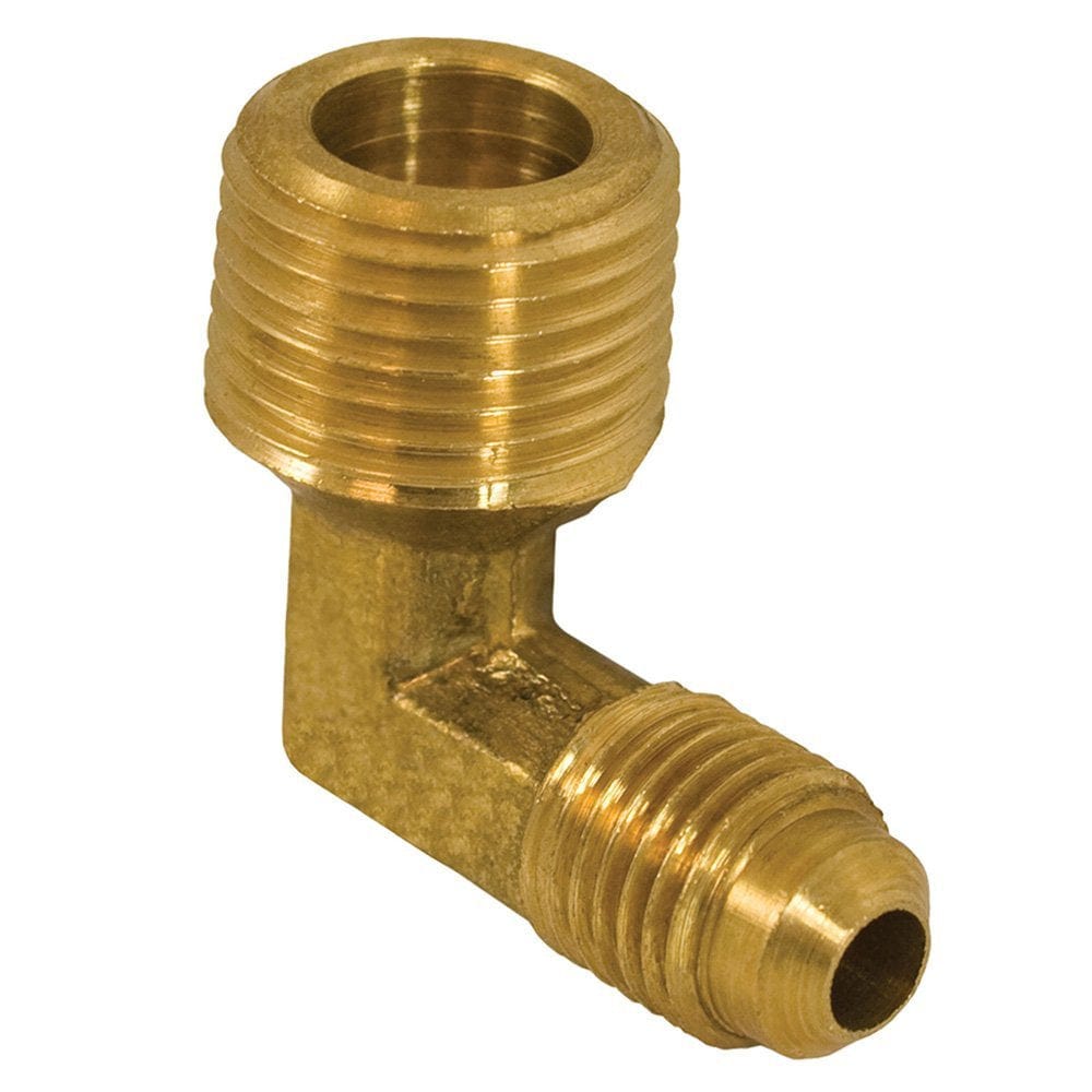 3/8-inch x 1/4-inch 90-degree Brass Flare x Male Elbow
