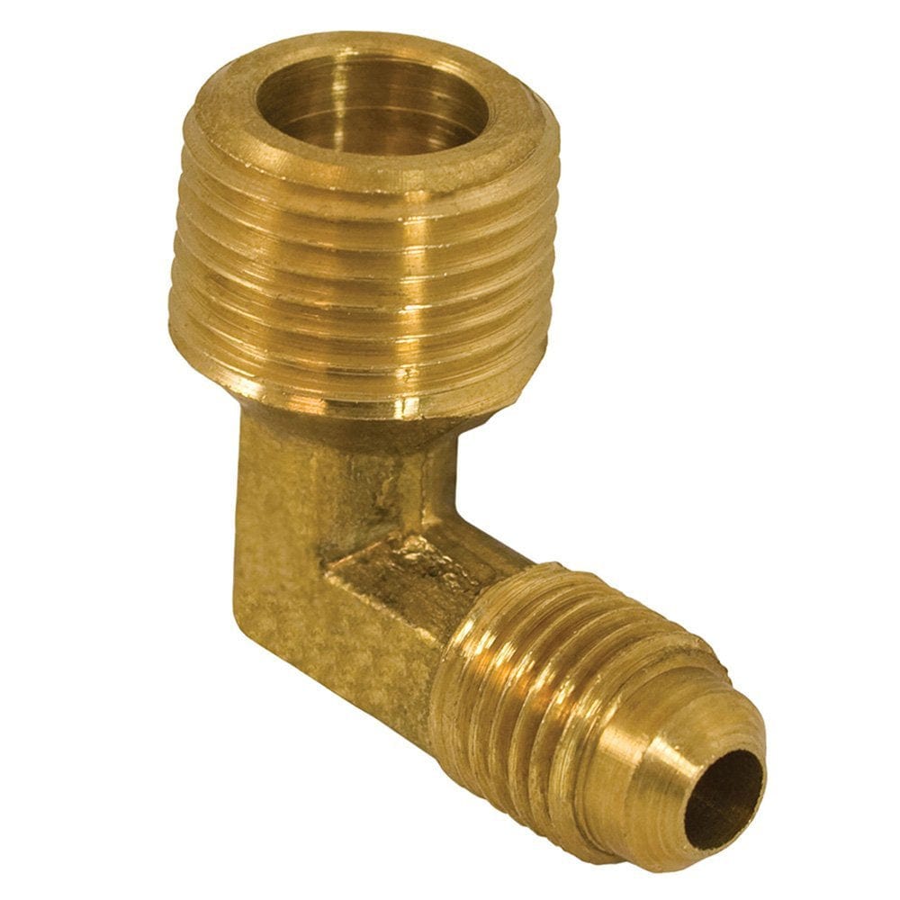 3/8-inch x 3/8-inch 90-degree Brass Flare x Male Elbow