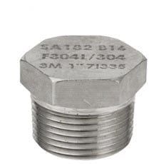 1" 3000# Threaded Forged Carbon Steel Hex Plug