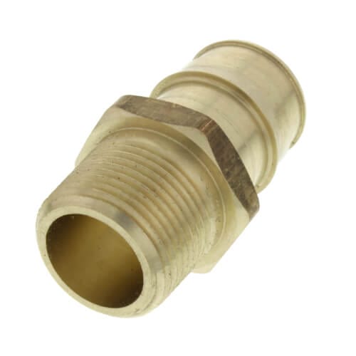 1" ProPEX x 1" NPT Male Adapter (Lead Free Brass)