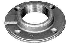 2-1/2 Black Malleable Iron Floor Flange