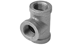 1-1/4" x 1" x 1-1/4" Galvanized Tee