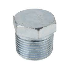 1" Schedule 40 Galvanized Merchant Steel Hex Plug