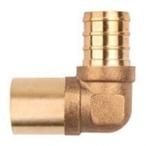 3/4" Expansion PEX x 1/2" Female Sweat Elbow - Lead Free Brass