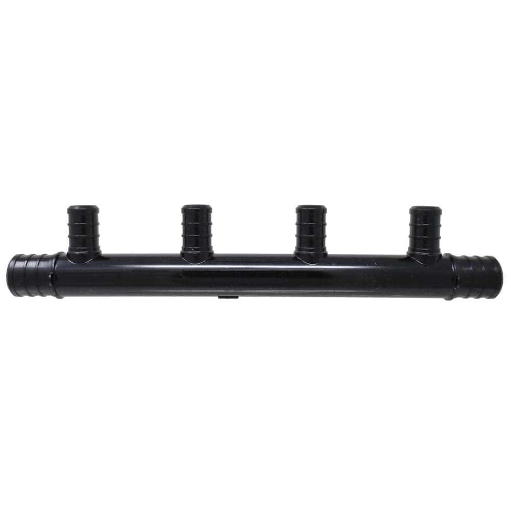 3/4" x 3/4" x 1/2" W/4 PORTS OPEN POLY PEX MANIFOLD