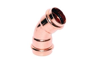Press Copper Elbow 45°, 1'' x 1''