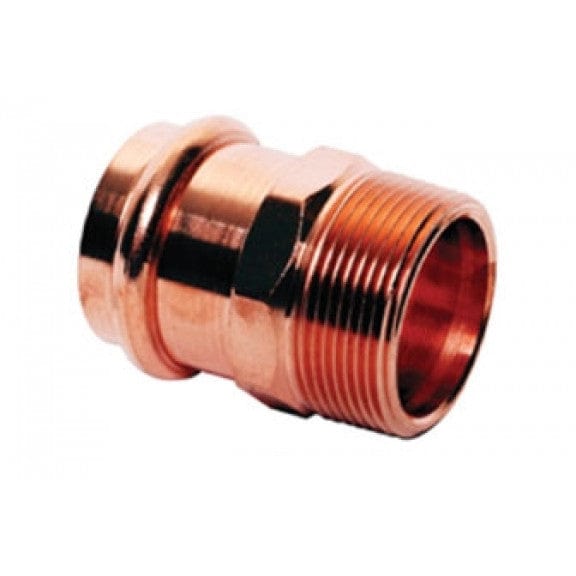 Press Copper Male Adapter, P x MPT, 3/4'' x 1/2''