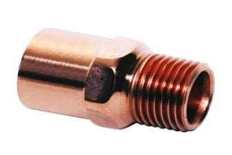 Press Copper Male Adapter, FTG x MPT, 3/4'' x 1/2''