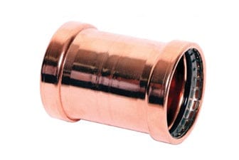 Press Copper Coupling - No Stop, 3'' x 3''