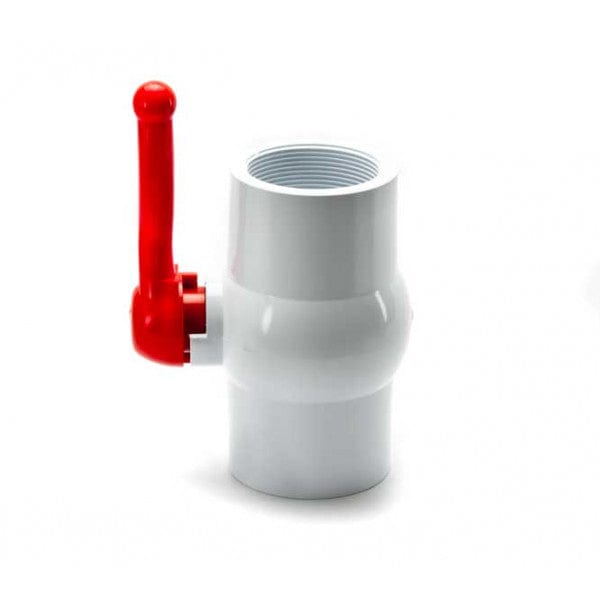 PVC Compact Ball Valve - White - FPT x FPT - 3" (2/Cs)