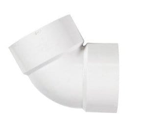 2" PVC DWV 60° Elbow H x H