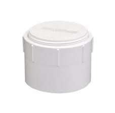 3" PVC DWV Cleanout Plugs-Flush