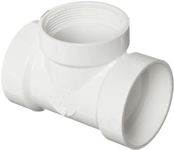 1-1/2" PVC DWV Cleanout Tee