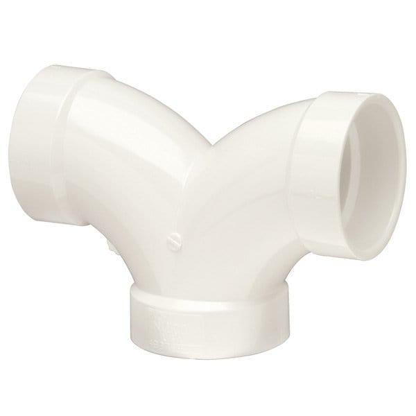 2" x 1-1/2" PVC DWV Double Elbow H