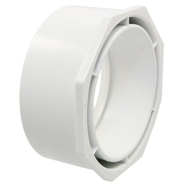3" PVC DWV Adapter Bushing SPG x H