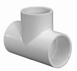 4" PVC DWV Vent Tee-Hub - Fittings N' Valves
