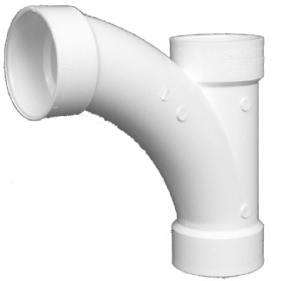 2" x 1-1/2" x 1-1/2" PVC DWV Combination Wye & 1/8 Bend