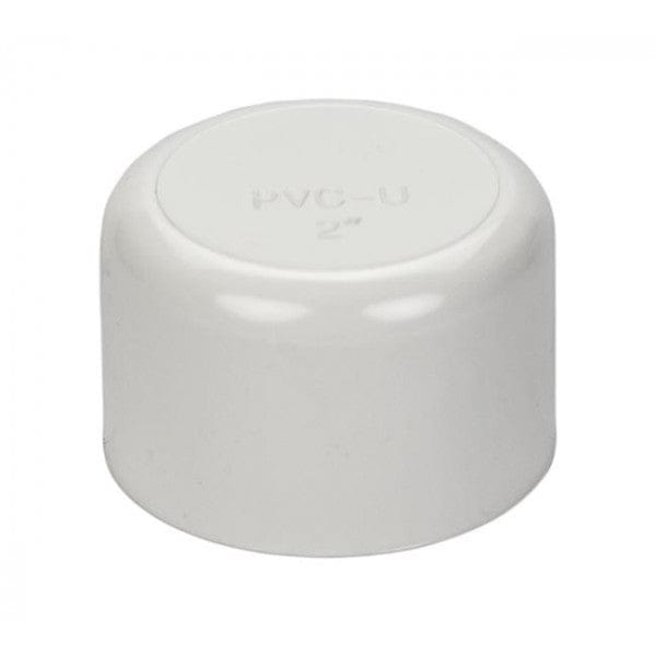 PVC End Cap - Schedule 40 - White - Socket - 2" (90/Cs)