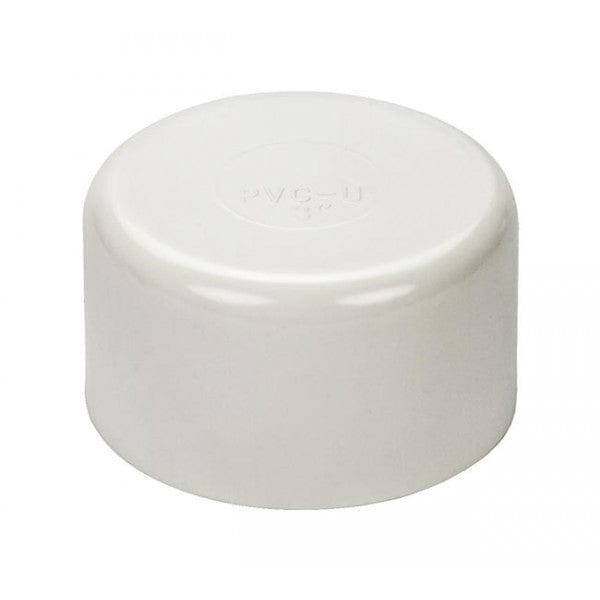 PVC End Cap - Schedule 40 - White - Socket - 3" (72/Cs)