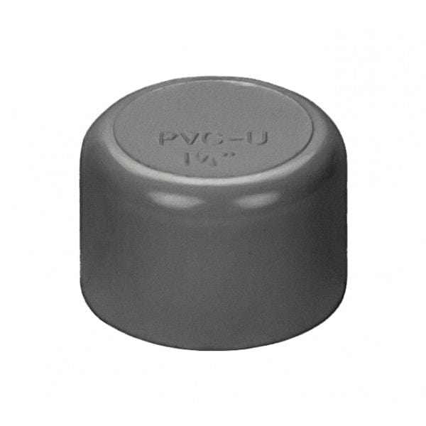 PVC End Cap - Schedule 80 - Gray - Socket - 1-1/4" (175/Cs)