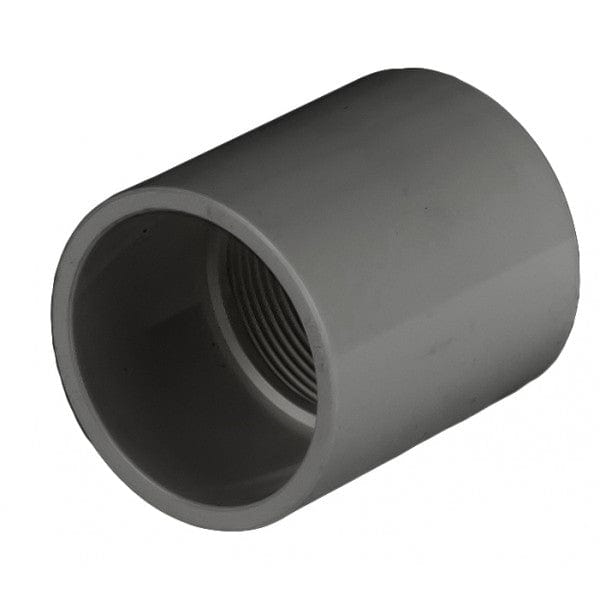 PVC Female Adapter - Schedule 80 - Gray - Socket x FPT - 1-1/2" (68/Cs)
