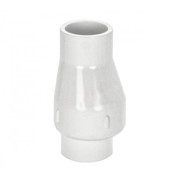 PVC Flapper Check Valve - Spring - White - Socket x Socket - 1-1/2" (12/Cs) - Fittings N' Valves