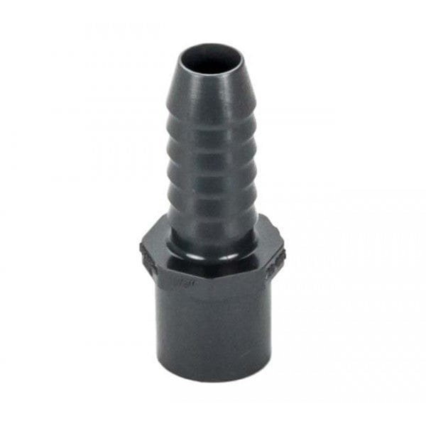 PVC Insert Adapter - Gray - Barb x Spigot - 1/2"