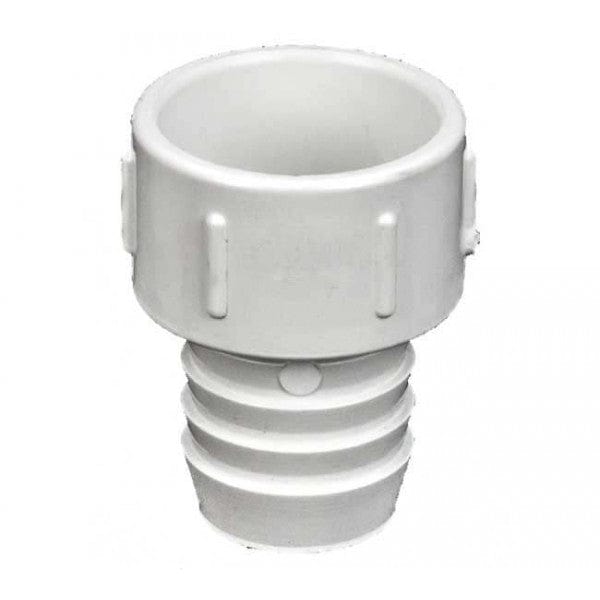 PVC Insert Adapter - White - Barb x Socket - 1-1/4"