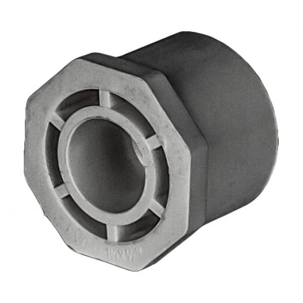 PVC Reducer Bushing - Schedule 80 - Gray - Spigot x Socket - 1-1/4" x 1/2" (200/Cs)