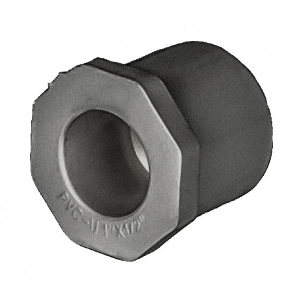 PVC Reducer Bushing - Schedule 80 - Gray - Spigot x Socket - 1" x 1/2" (280/Cs)