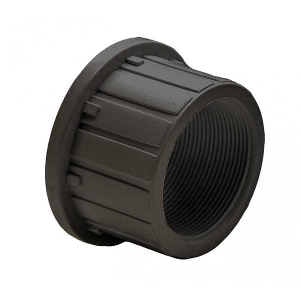 PVC Single & True Union End Connector - Gray - FPT - 1/2" (10/Cs)
