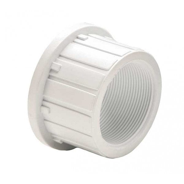 PVC Single & True Union End Connector - White - FPT - 1/2" (10/Cs)