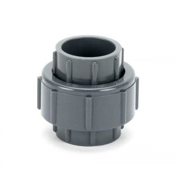 PVC Union - Schedule 40 - Gray - Socket - 4" (8/Cs) - Fittings N' Valves