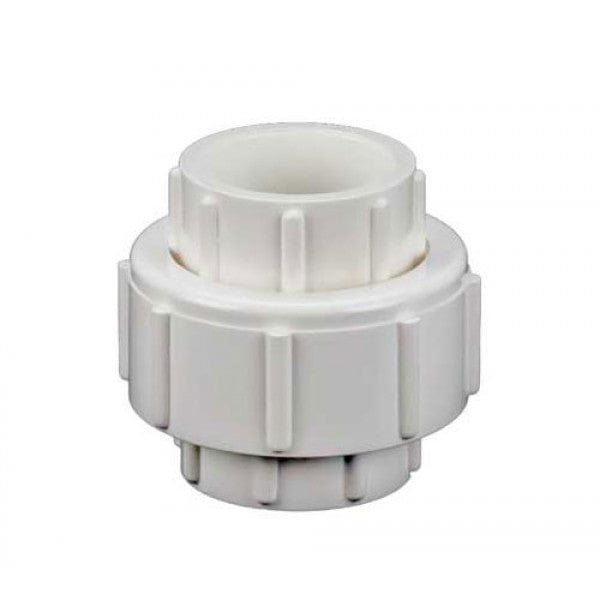 PVC Union - Schedule 40 - White - Socket - 1-1/2" (45/Cs)