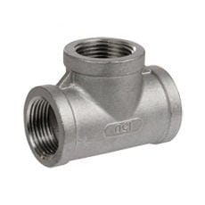1-1/2" 150# 304 Stainless Steel Cast Threaded Tee Heavy
