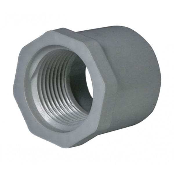 PVC Reducer Bushing Schedule 80 - Spigot x Thread - 1" x 3/4" - Fittings N' Valves